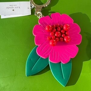 Kate Spade Pink and Red Floral Key Holder